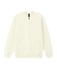 Gildan Softstyle™ Midweight Adult Fleece 1/4-zip Sweatshirt - Off White