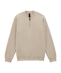 Gildan Softstyle™ Midweight Adult Fleece 1/4-zip Sweatshirt - Sand