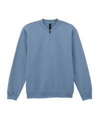 Gildan Softstyle™ Midweight Adult Fleece 1/4-zip Sweatshirt - Stone Blue