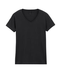 Gildan Softstyle™ Women's V-neck T-shirt - Black