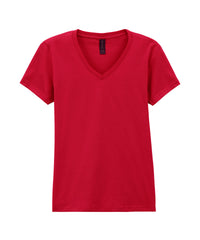 Gildan Softstyle™ Women's V-neck T-shirt - Cherry Red
