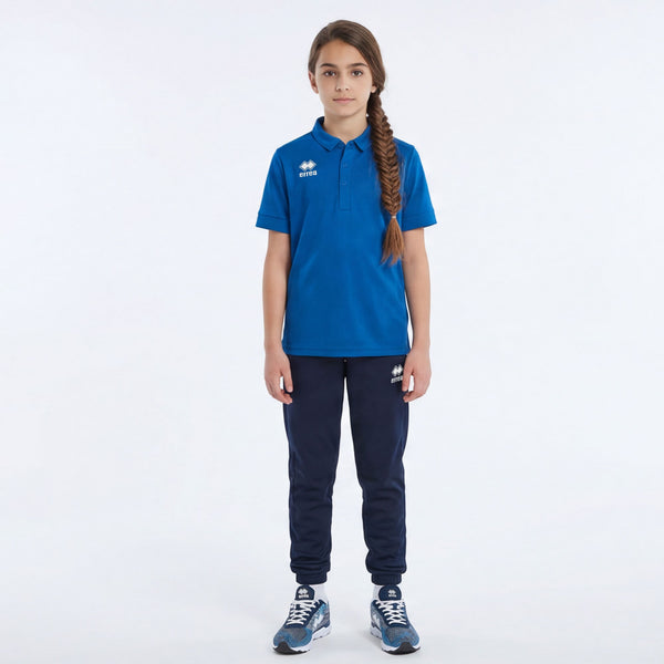 Errea Polo Vienna Short Sleeve (Junior) - Blue White