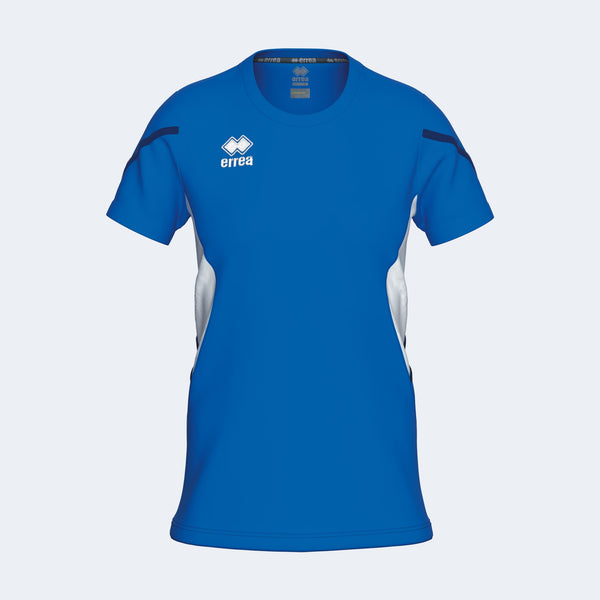 Errea Shirt Corinne Short Sleeve - Blue White Navy