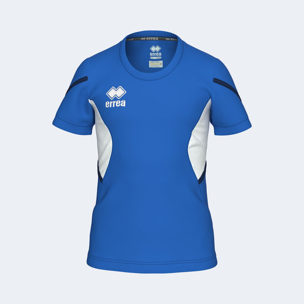 Errea Shirt Corinne Short Sleeve (Junior) - Blue White Navy