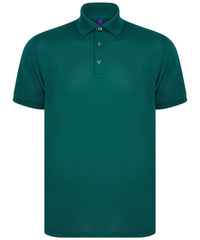 Henbury Recycled Polyester Polo Shirt - Bottle Green