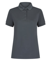 Henbury Women’s Recycled Polyester Polo Shirt - Charcoal Grey