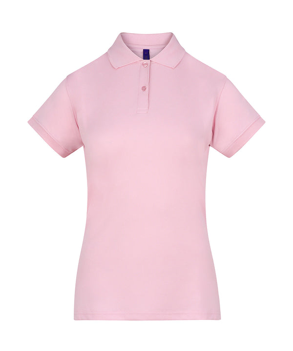 Henbury Women's Coolplus® Polo Shirt - Baby Pink