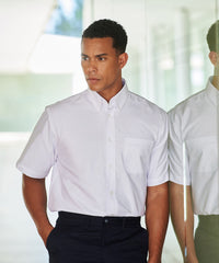 Henbury Short Sleeve Classic Oxford Shirt - Blue*
