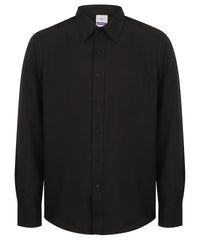 Henbury Wicking Antibacterial Long Sleeve Shirt - Black