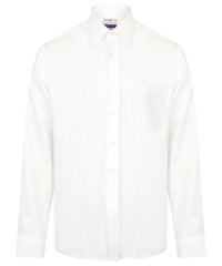 Henbury Wicking Antibacterial Long Sleeve Shirt - White