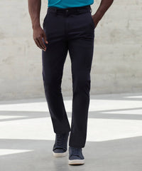 Henbury Stretch Chinos with Flex Waistband - Black