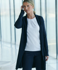 Henbury Women's Longline Open Cardigan - Black