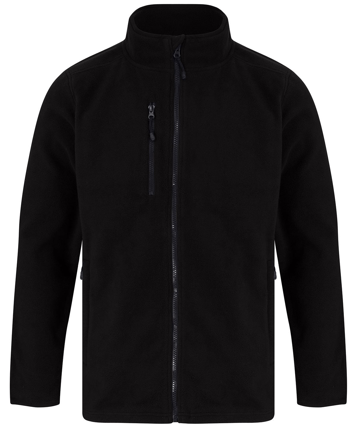 Henbury Recycled Polyester Microfleece Jacket - Black