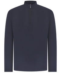 Henbury ¼ Zip Top with Wicking Finish - Navy