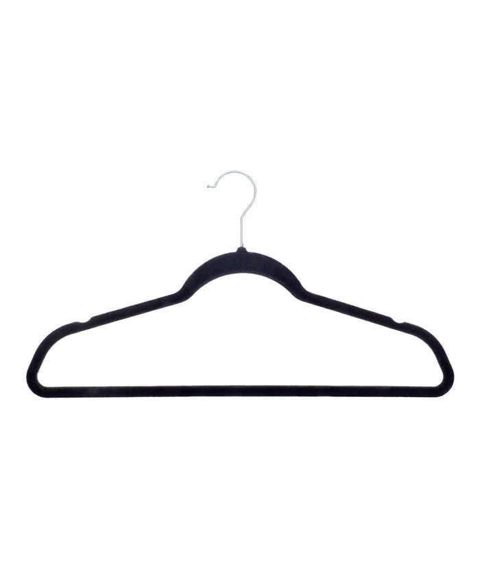 Homeliving Velvet-effect Coat Hangers (25-pack) - Black