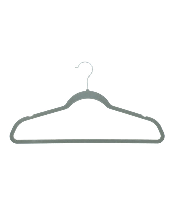 Homeliving Velvet-effect Coat Hangers (25-pack) - Grey