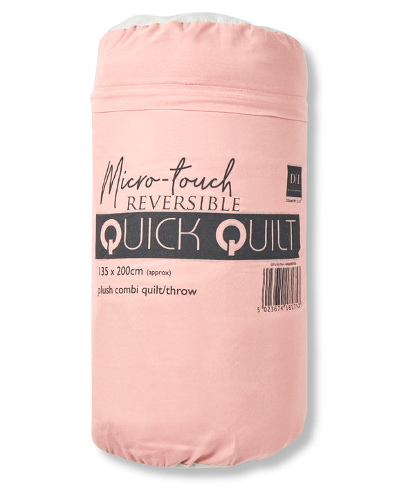 Homeliving Luxury Quick Quilt - Pink