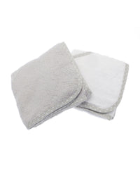 Homeliving Baby Hooded Towel (2-pack) - White/Grey