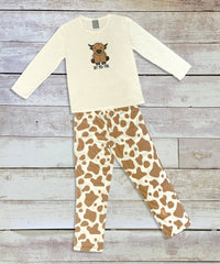 Homeliving Appliqué Pyjamas - Highland Cow