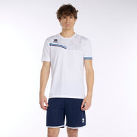 Errea Evan Shirt Short Sleeve - White Blue Navy