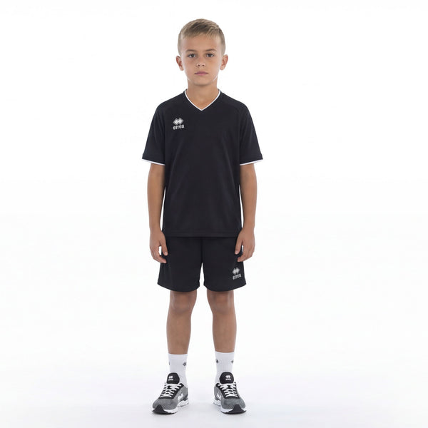 Errea Shirt Leonard Short Sleeve (Junior) - Black White