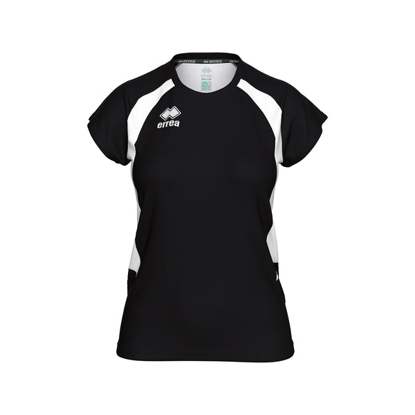 Errea Shirt Anika Short Sleeve - Black White