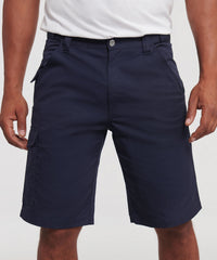 Russell Athletic Polycotton Twill Workwear Shorts - Black