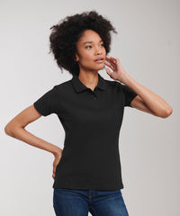 Russell Athletic Women's Classic Polycotton Polo - Black