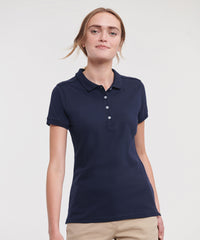 Russell Athletic Women's Stretch Polo - Azure Blue