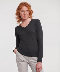Russell Athletic Women's V-neck Knitted Sweater - Black