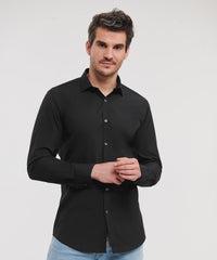 Russell Athletic Long Sleeve Ultimate Stretch Shirt - Black