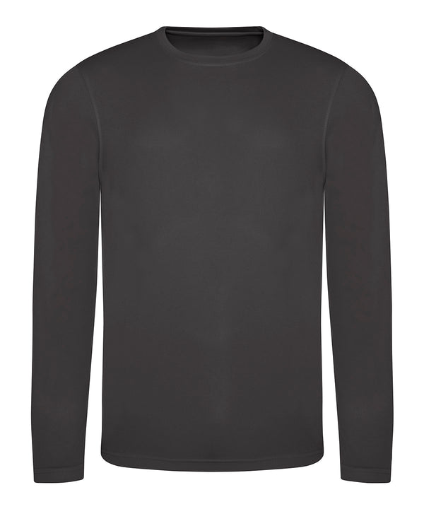 AWDis Long Sleeve Cool T - Charcoal