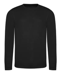 AWDis Long Sleeve Cool T - Jet Black