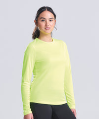 AWDis Women's Long Sleeve Cool T - Arctic White