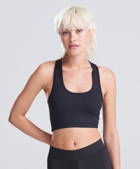 AWDis Women's Cool Sports Crop Top - Arctic White