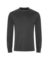 AWDis Long Sleeve Active T - Charcoal