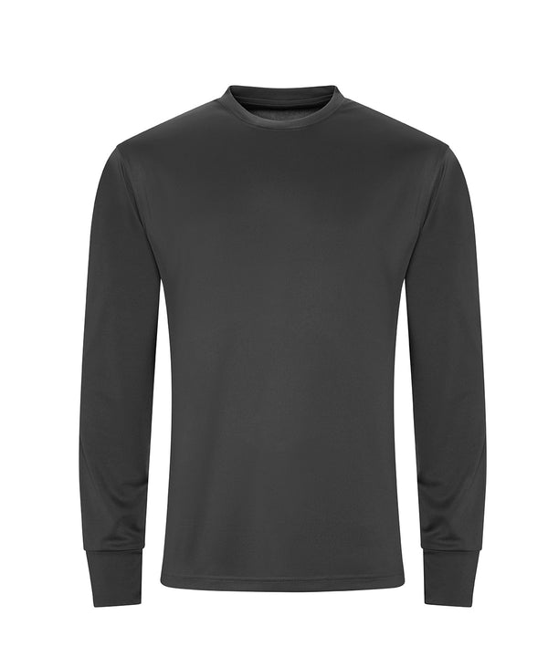 AWDis Long Sleeve Active T - Charcoal