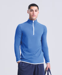 AWDis Cool ½ Zip Sweatshirt - Charcoal/Jet Black
