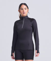 AWDis Women's Cool Flex Long Half-zip Top - French Navy