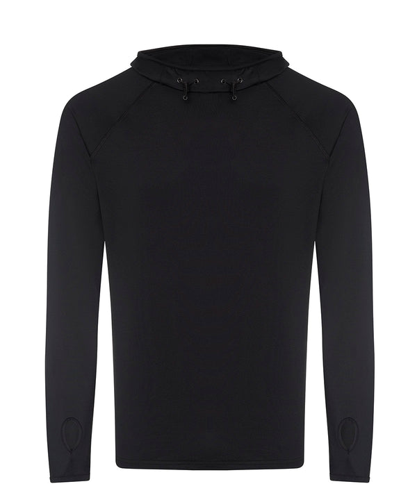 AWDis Cool Cowl Neck Top - Jet Black