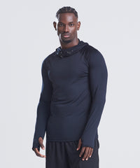 AWDis Cool Cowl Neck Top - Black Slate Melange