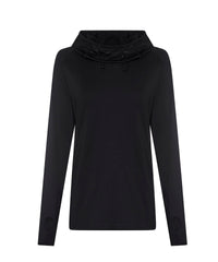 AWDis Women's Cool Cowl Neck Top - Jet Black
