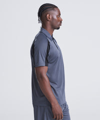 AWDis Contrast Cool Polo - Arctic White/Fire Red