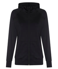 AWDis Women's Cool Contrast Zoodie - Jet Black