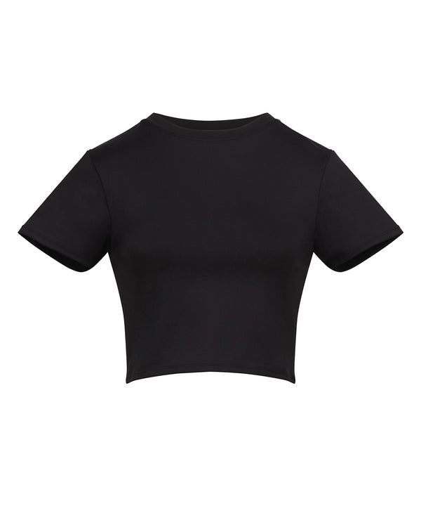 AWDis Women’s Recycled Cropped T - Jet Black*