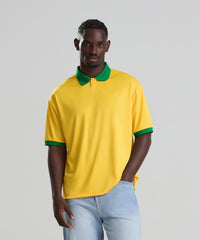 AWDis Retro Sports Jersey - Dark Royal/White