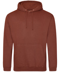 AWDis College Hoodie - Red Rust