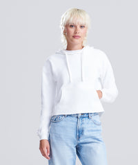 AWDis Women's Cropped Hoodie - Arctic White