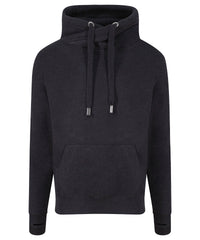 AWDis Cross Neck Hoodie - Black Smoke