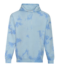 AWDis Tie Dye Hoodie - Blue Cloud